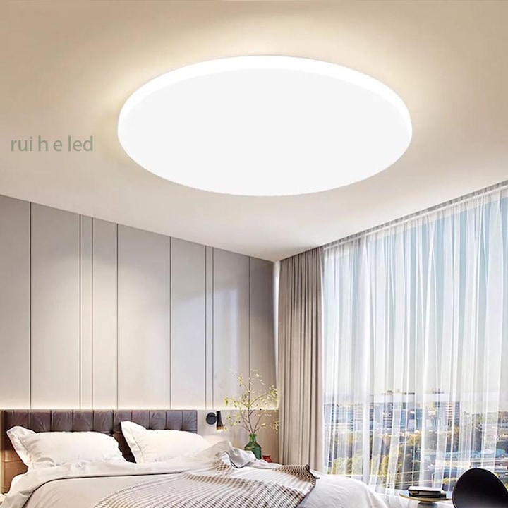 Plafoniera LED integrat,48W , aplica led baie mat round lumina alb rece Diametru 30cm