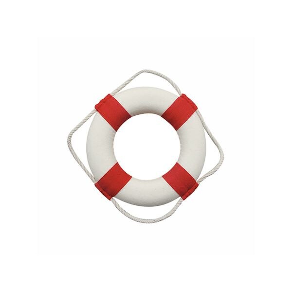 Colac Sea Club, decorativ, alb/rosu, Ø 14cm