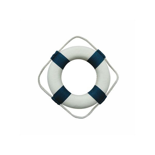 Colac Sea Club, decorativ, alb/albastru, Ø 14cm