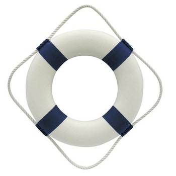 Colac Sea Club, decorativ, alb/albastru, Ø 30 cm Colac Sea Club, decorativ, alb/albastru, Ø 30 cm