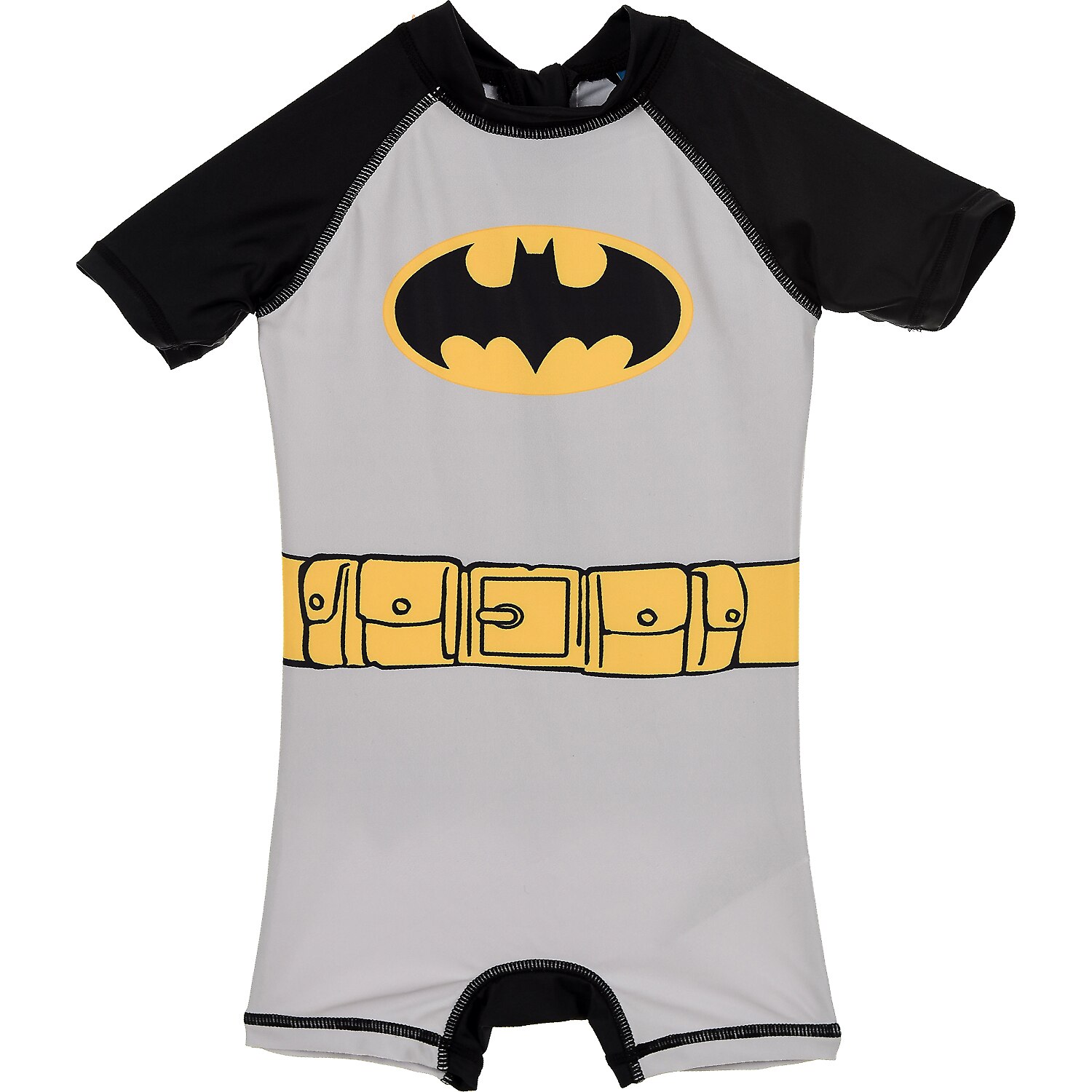 Costum de baie UV cu maneci scurte si fermoar Batman SunCity SE1955 B360653, Gri