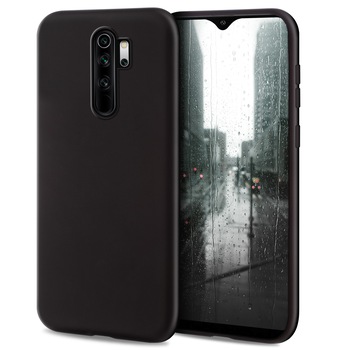 Husa pentru telefon, Moozy, pentru Xiaomi Redmi Note 8 Pro, Negru, Silicon Husa pentru telefon, Moozy, pentru Xiaomi Redmi Note 8 Pro, Negru, Silicon
