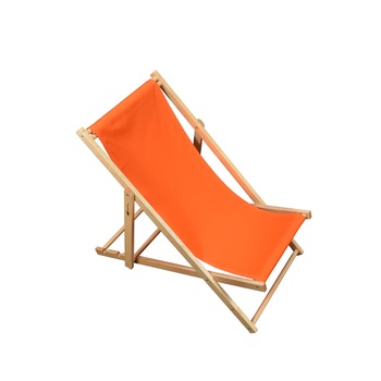 Sezlong pliabil din lemn BLUMAPI PENTRU COPII culoare portocaliu Sezlong pliabil din lemn BLUMAPI PENTRU COPII culoare portocaliu