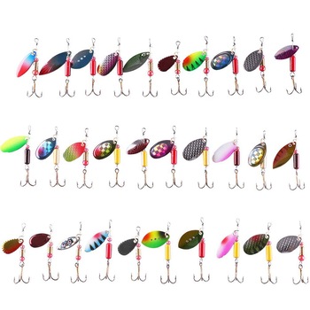 Set 30 momeli Wobbler colorate din metal cu carlige si organizator depozitare momeli, ideale pentru pescuit de pastrav, bibanu, somon, stiuca, crap cat si pentru alti pesti mari sau mici Set 30 momeli Wobbler colorate din metal cu carlige si organizator depozitare momeli, ideale pentru pescuit de pastrav, bibanu, somon, stiuca, crap cat si pentru alti pesti mari sau mici