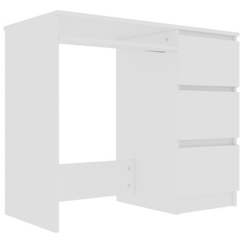 Birou, alb, 90 x 45 x 76 cm, PAL 801373 Birou, alb, 90 x 45 x 76 cm, PAL 801373