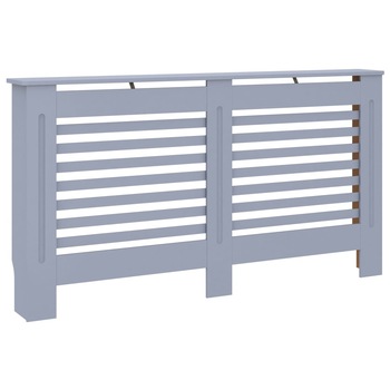 Masca de calorifer vidaXL, MDF, 152 x 19 x 81 cm, Gri Masca de calorifer vidaXL, MDF, 152 x 19 x 81 cm, Gri
