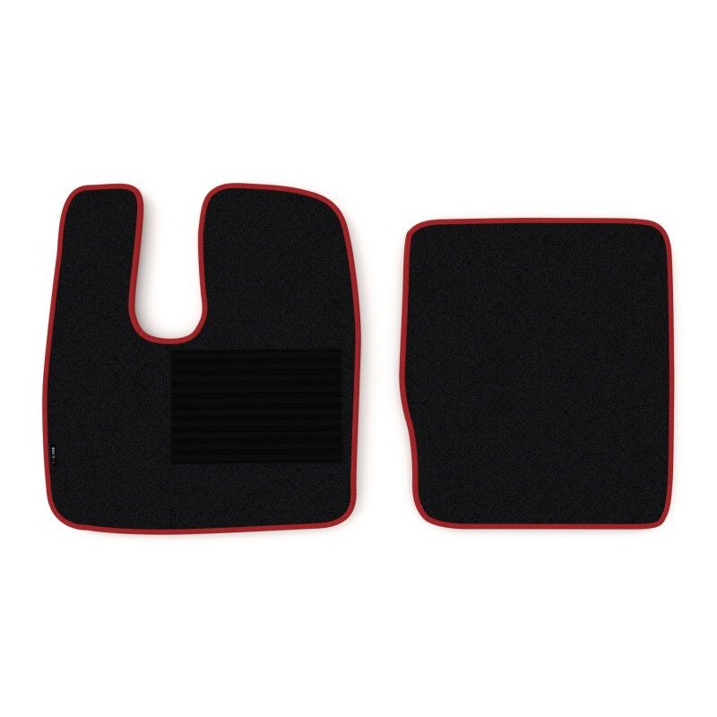 Set 2 covorase camion F-Core, velur, pentru MAN TGA, TGL, 2000+, Negru - Rosu