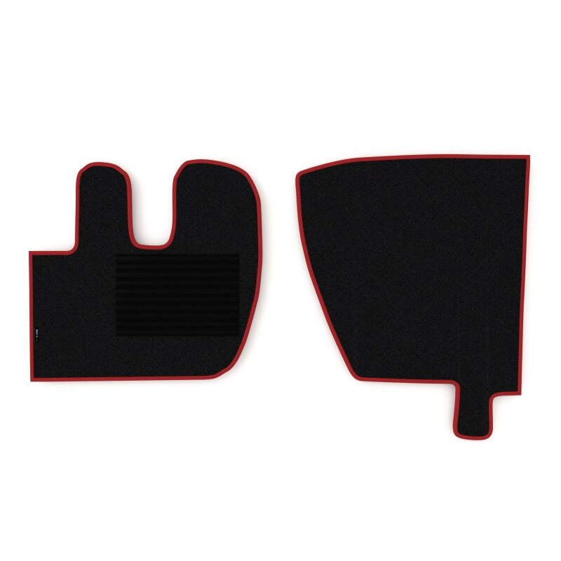 Set 2 covorase camion F-Core, velur, pentru RENAULT PREMIUM, PREMIUM 2, 1996+, Negru - Rosu