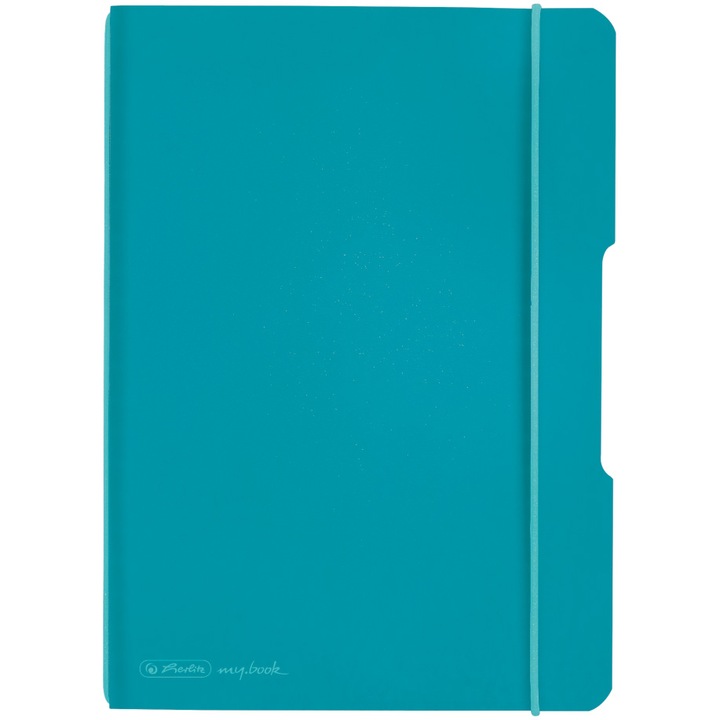 Caiet Herlitz, MyBook Flex, A5, 40f, 80gr, dictando, coperta turcoaz