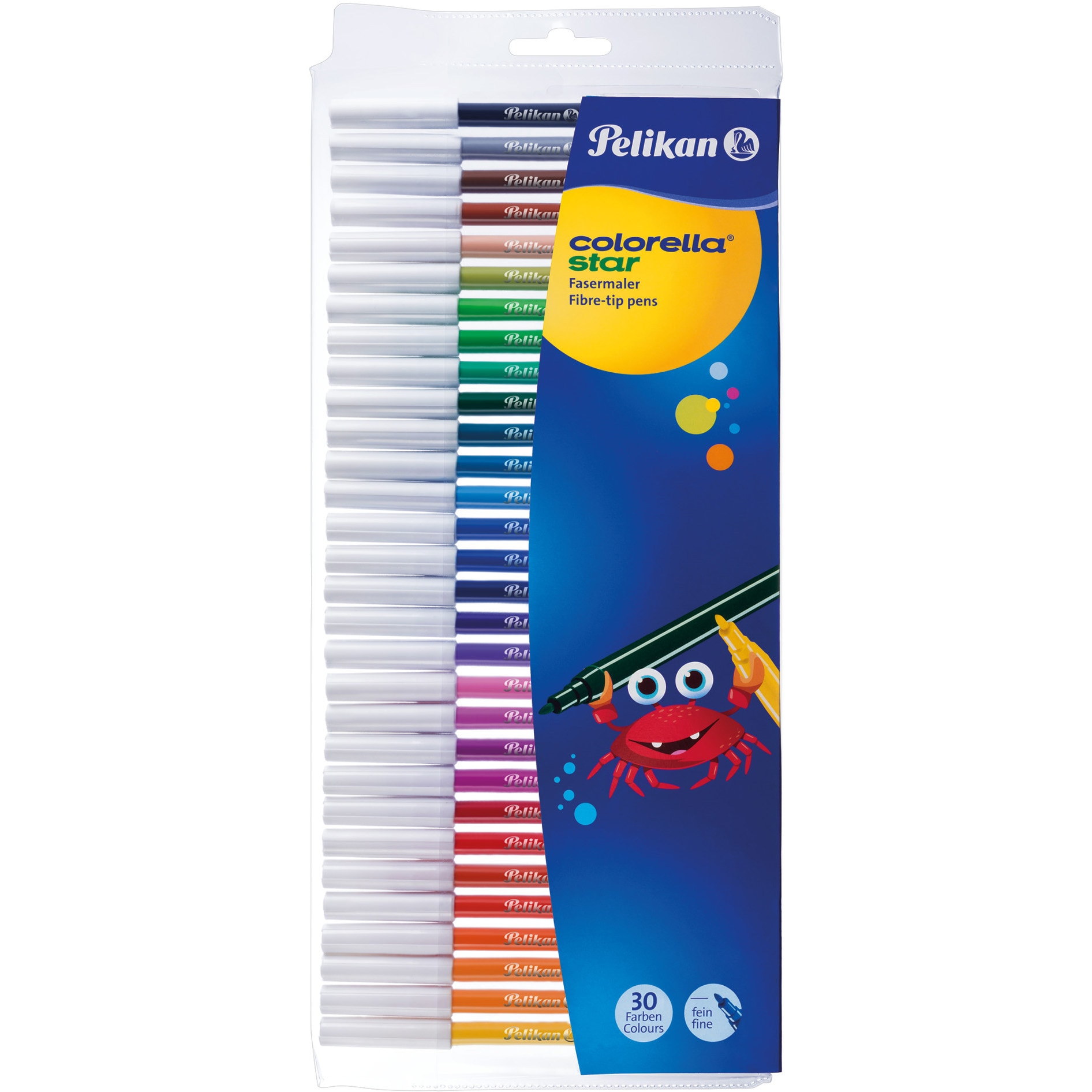 Set 30 Carioca Pelikan, colorella star c302, varf 0,8mm