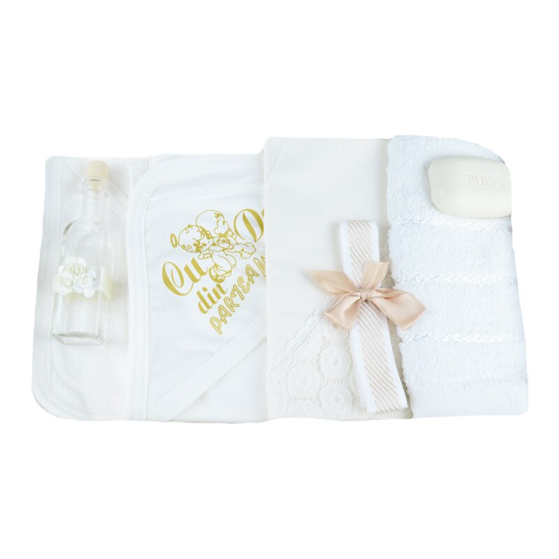 Trusou pentru botez 7 piese NN TB-9, Crem