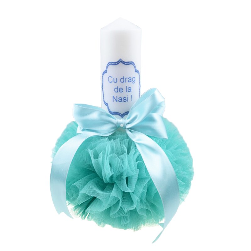 Lumanare pentru botez 30 x 7 cm NN LB-30, Verde