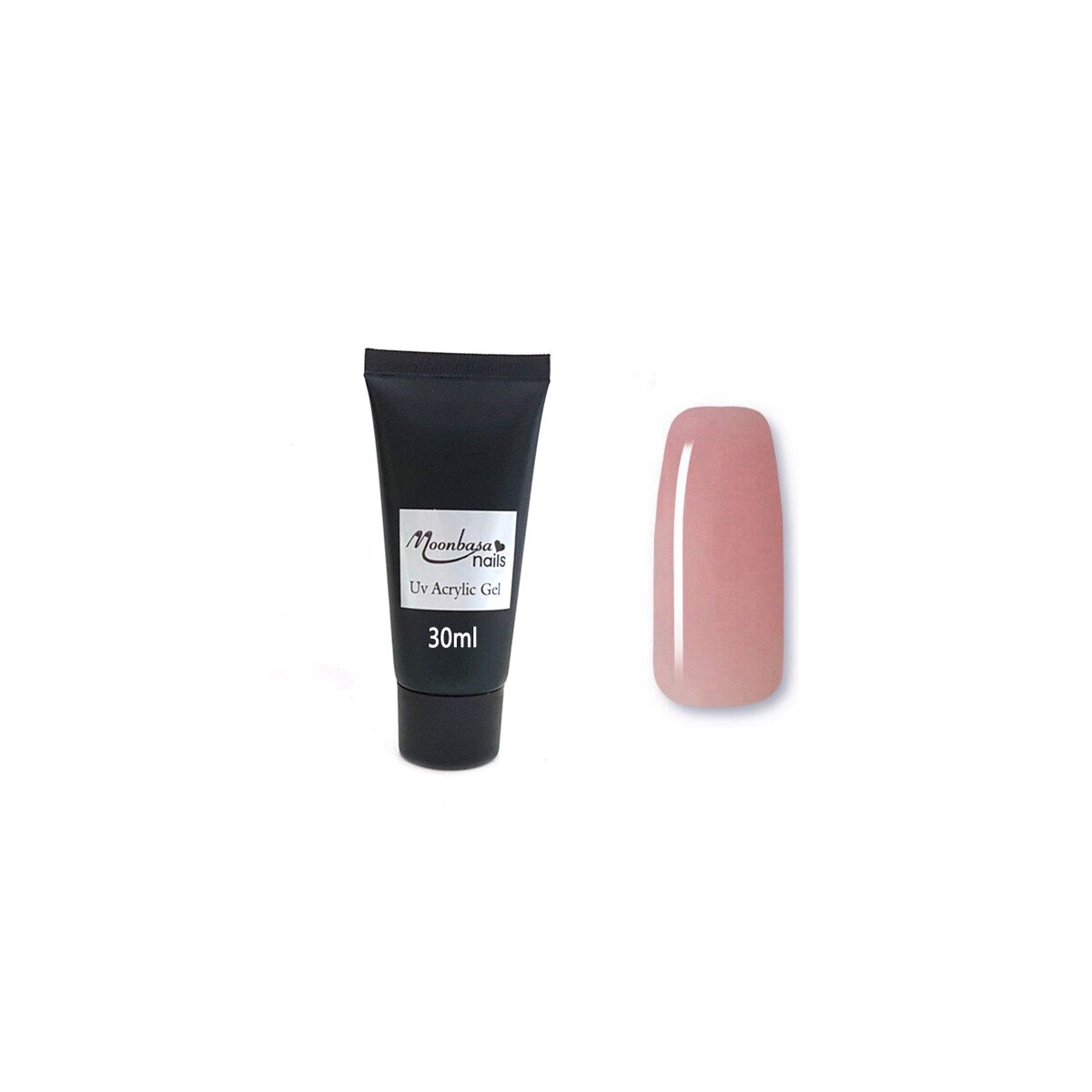 Gel acrilic Fusion AcrylGel Tubes MoonbasaNails, Green #010, 30ml