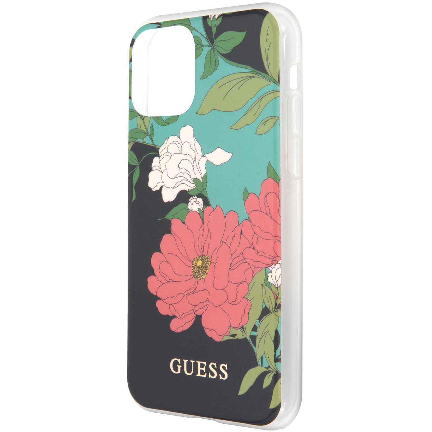 Husa de protectie Guess N*1 Flower pentru iPhone 11 Pro, GUHCN58IMLFL01, Black