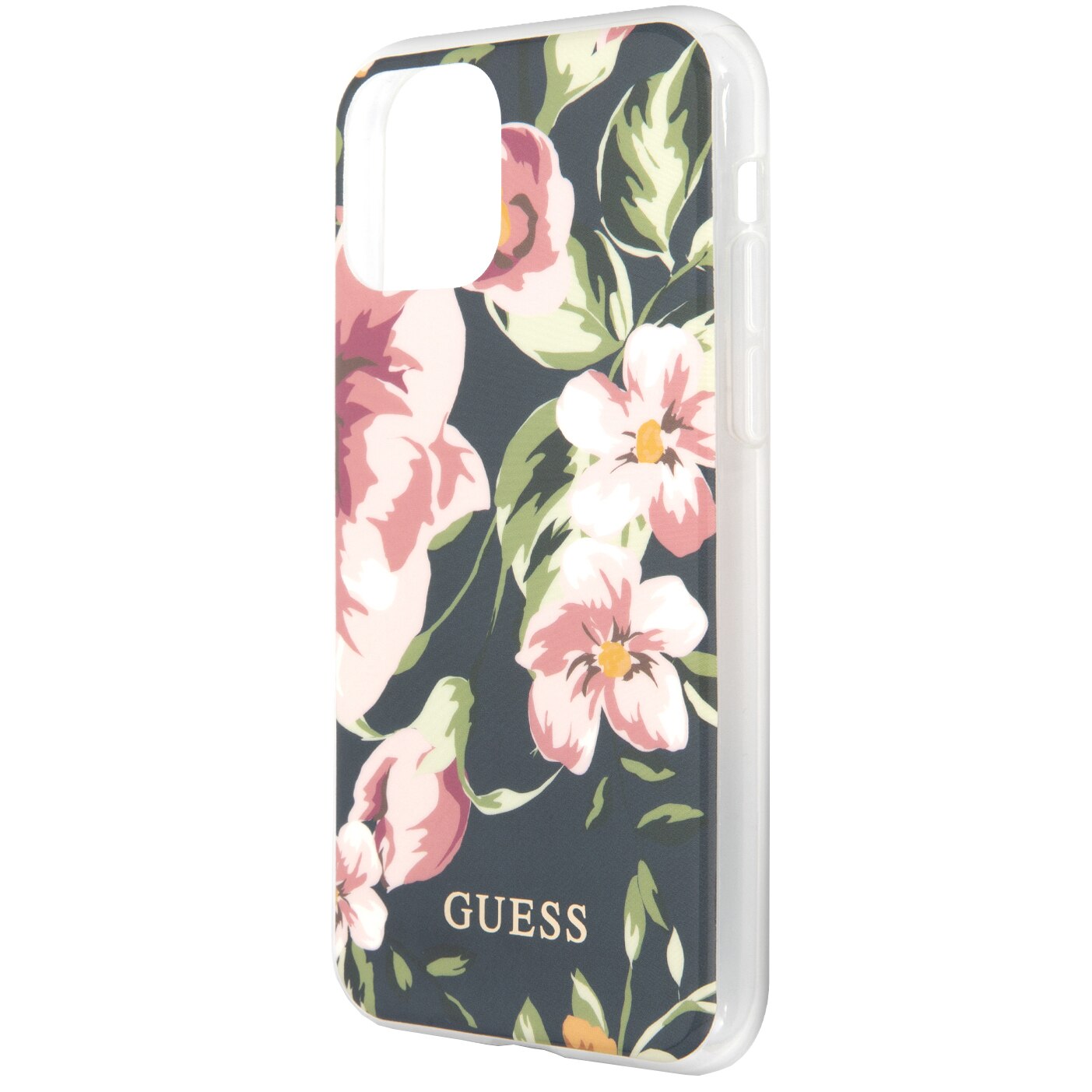 Husa de protectie Guess N*3 Flower pentru iPhone 11 Pro Max, GUHCN65IMLFL03, Blue