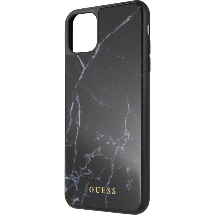 Husa de protectie Guess Marble GUHCN65HYMABK pentru iPhone 11 Pro Max, Negru