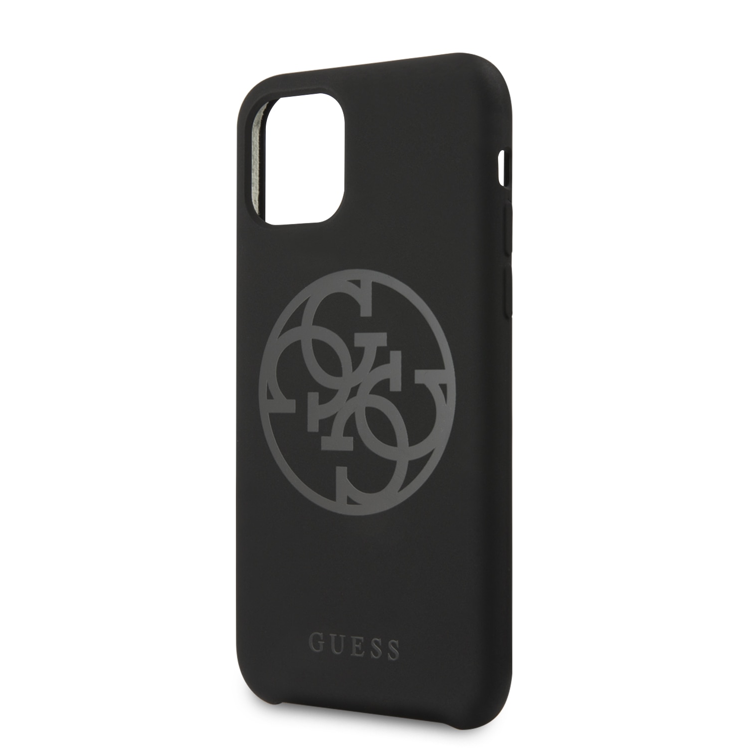 Husa de protectie Guess Silicone Tone On Tone GUHCN58LS4GBK pentru iPhone 11 Pro, Black