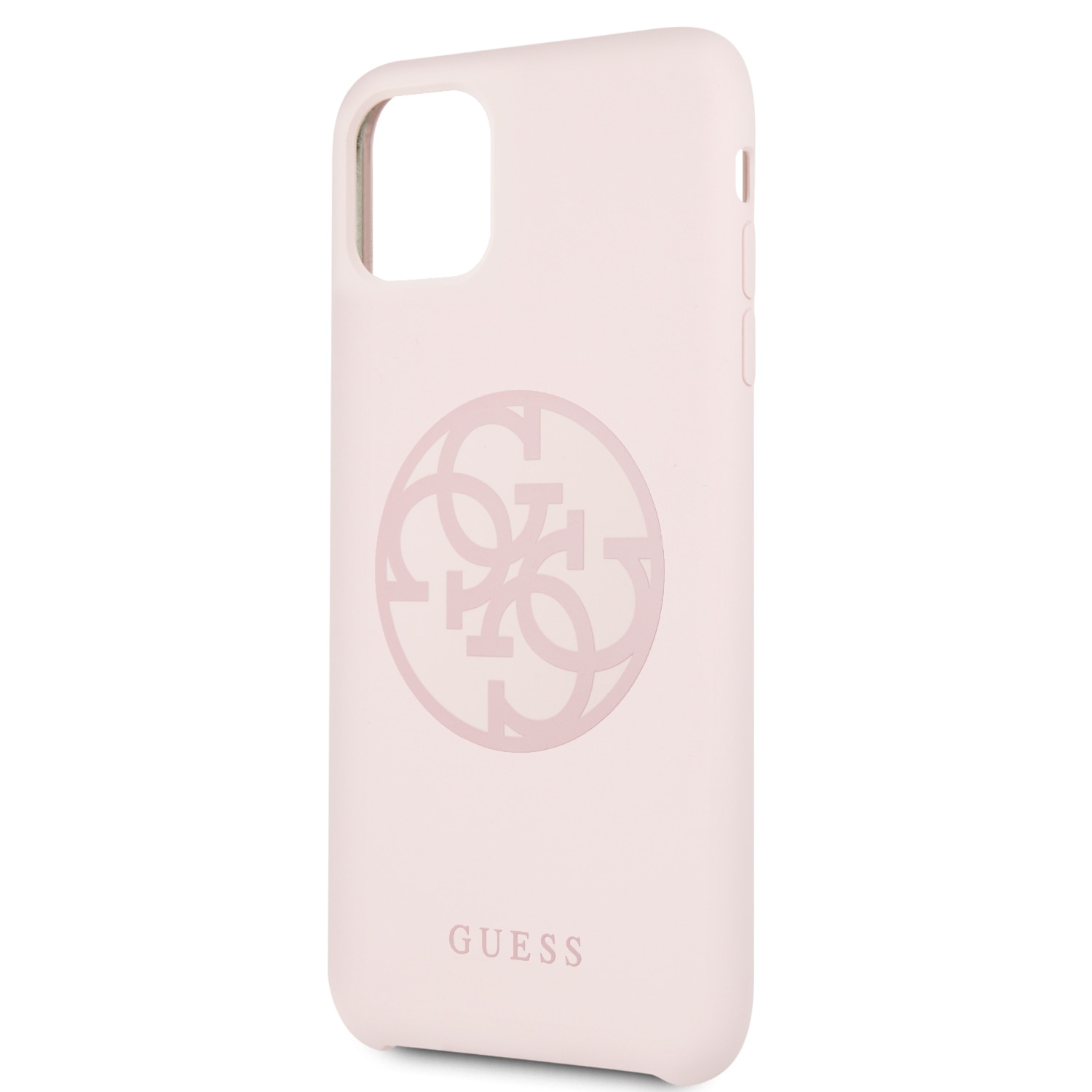 Husa de protectie Guess Silicone Tone On Tone GUHCN65LS4GLP pentru iPhone 11 Pro Max, Pink