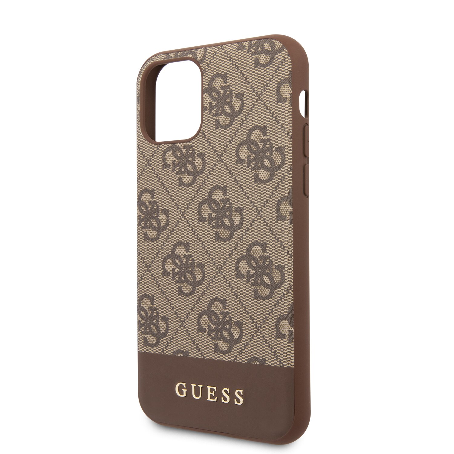 Husa de protectie Guess Stripe pentru iPhone 11 Pro, GUHCN58G4GLBR, Brown