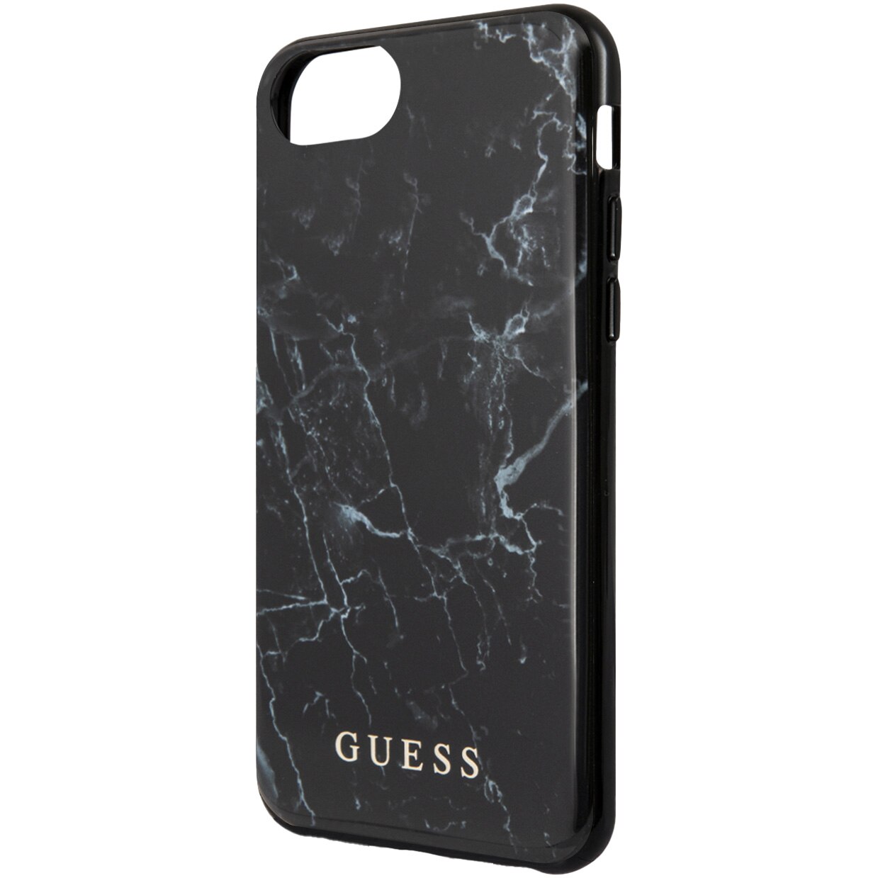 Husa de protectie Guess Hard Marble pentru iPhone 8/SE 2, GUHCI8PCUMABK, Black