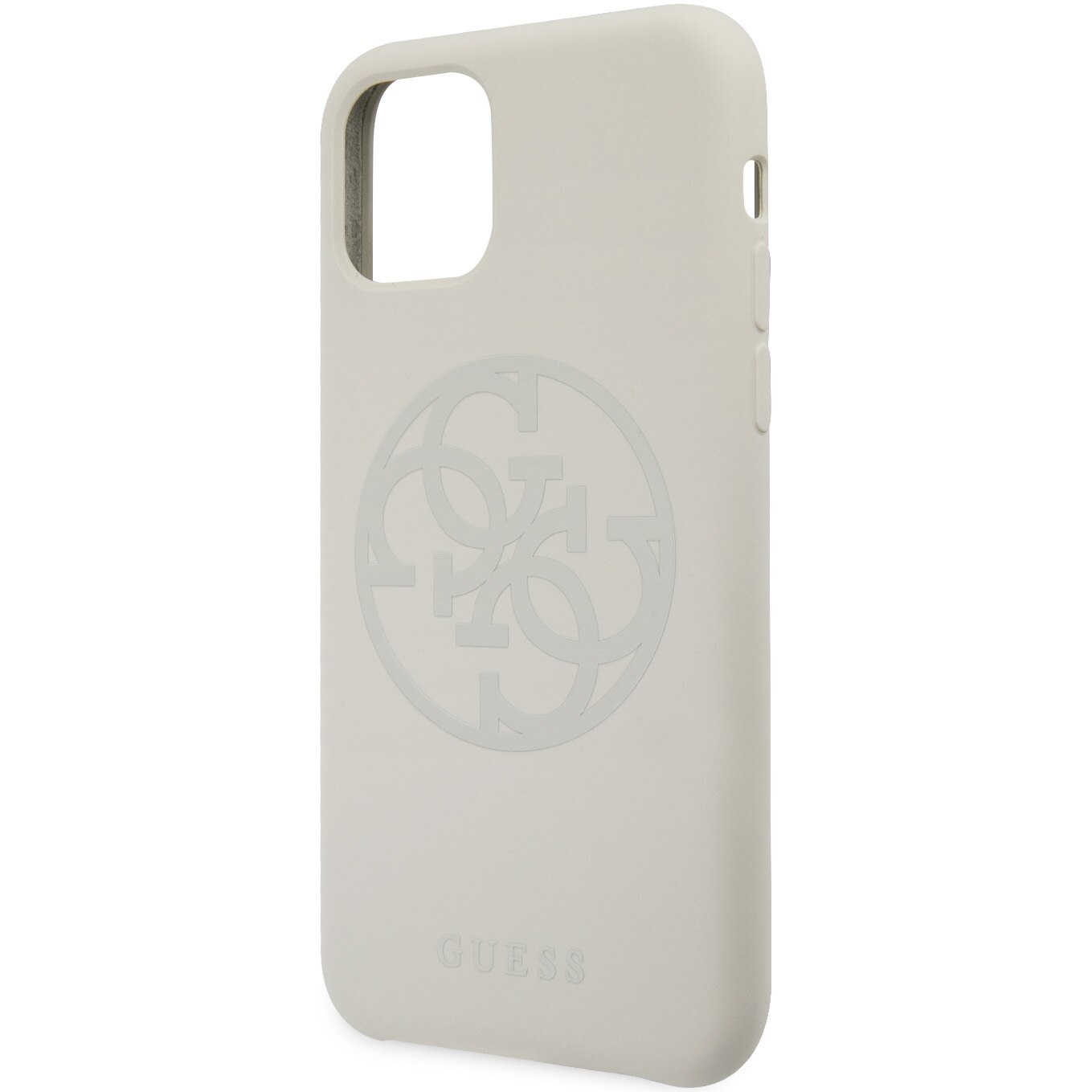 Husa de protectie Guess Silicone Tone On Tone GUHCN61LS4GLG pentru iPhone 11, White