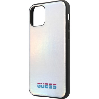 Husa de protectie Guess Iridescent pentru iPhone 11, GUHCN61BLD, Silver Husa de protectie Guess Iridescent pentru iPhone 11, GUHCN61BLD, Silver