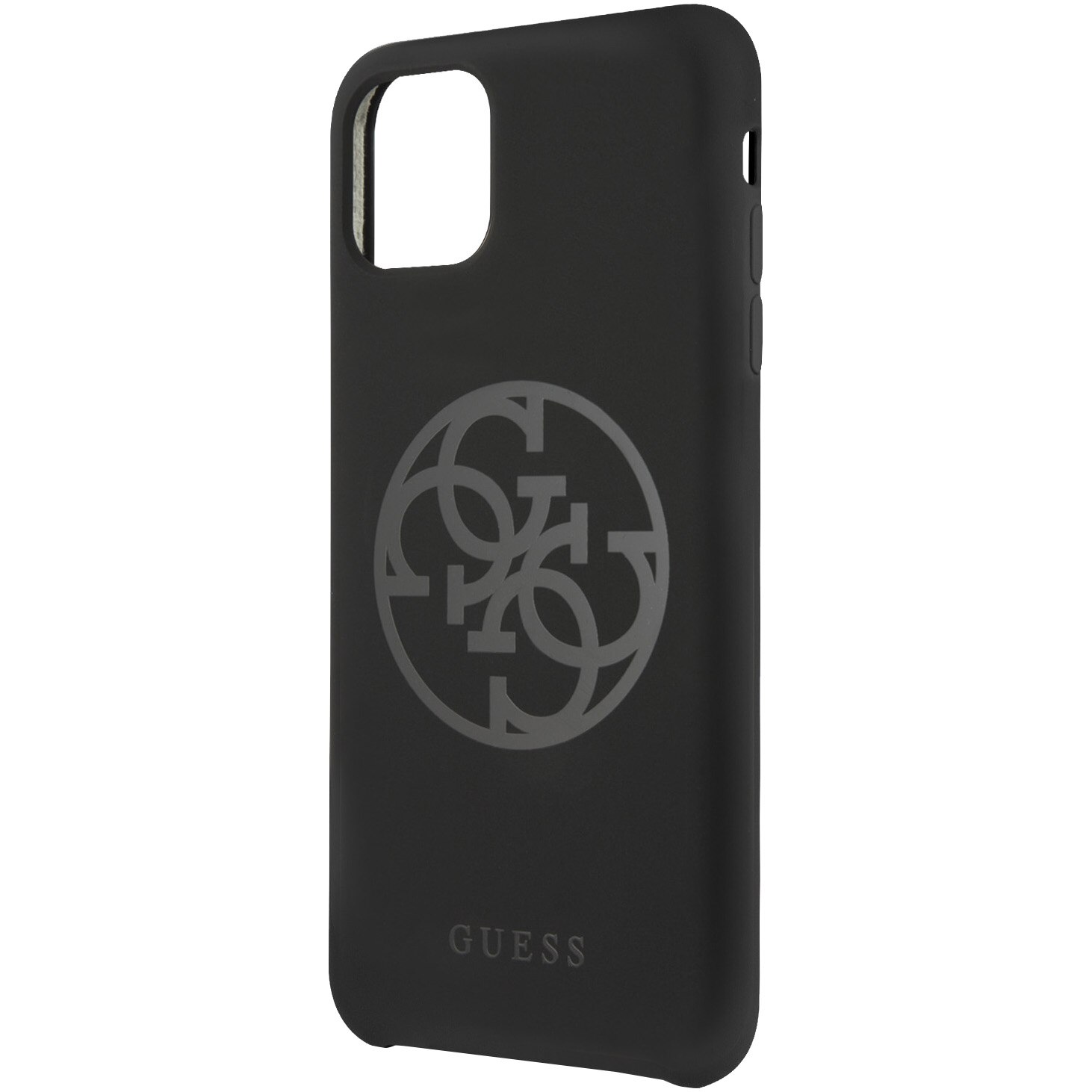 Husa de protectie Guess Silicone Tone On Tone GUHCN65LS4GBK pentru iPhone 11 Pro Max, Black