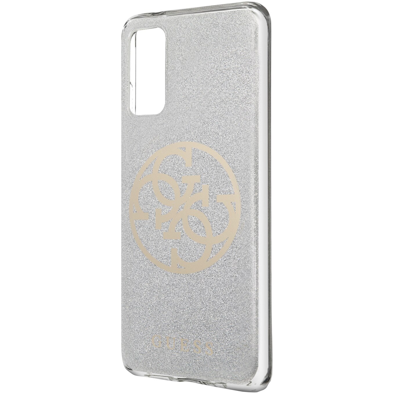 Husa de protectie Guess Glitter Circle Kryt GUHCS62PCUGLLG pentru Samsung Galaxy S20, Grey