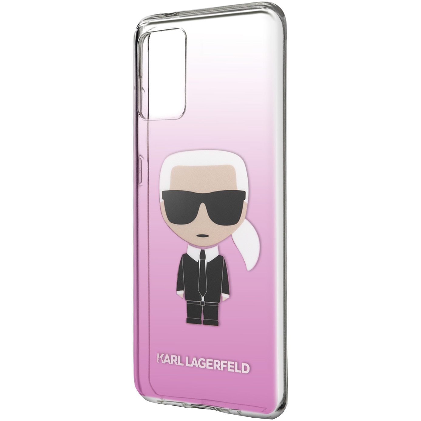 Husa de protectie Karl Lagerfeld Degrade pentru Samsung Galaxy S20 Plus, KLHCS67TRDFKPI, Pink