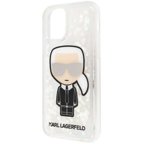 Husa de protectie Karl Lagerfeld Glitter Iridescente pentru iPhone 11 Pro Max, KLHCN65LGIRKL, Clear