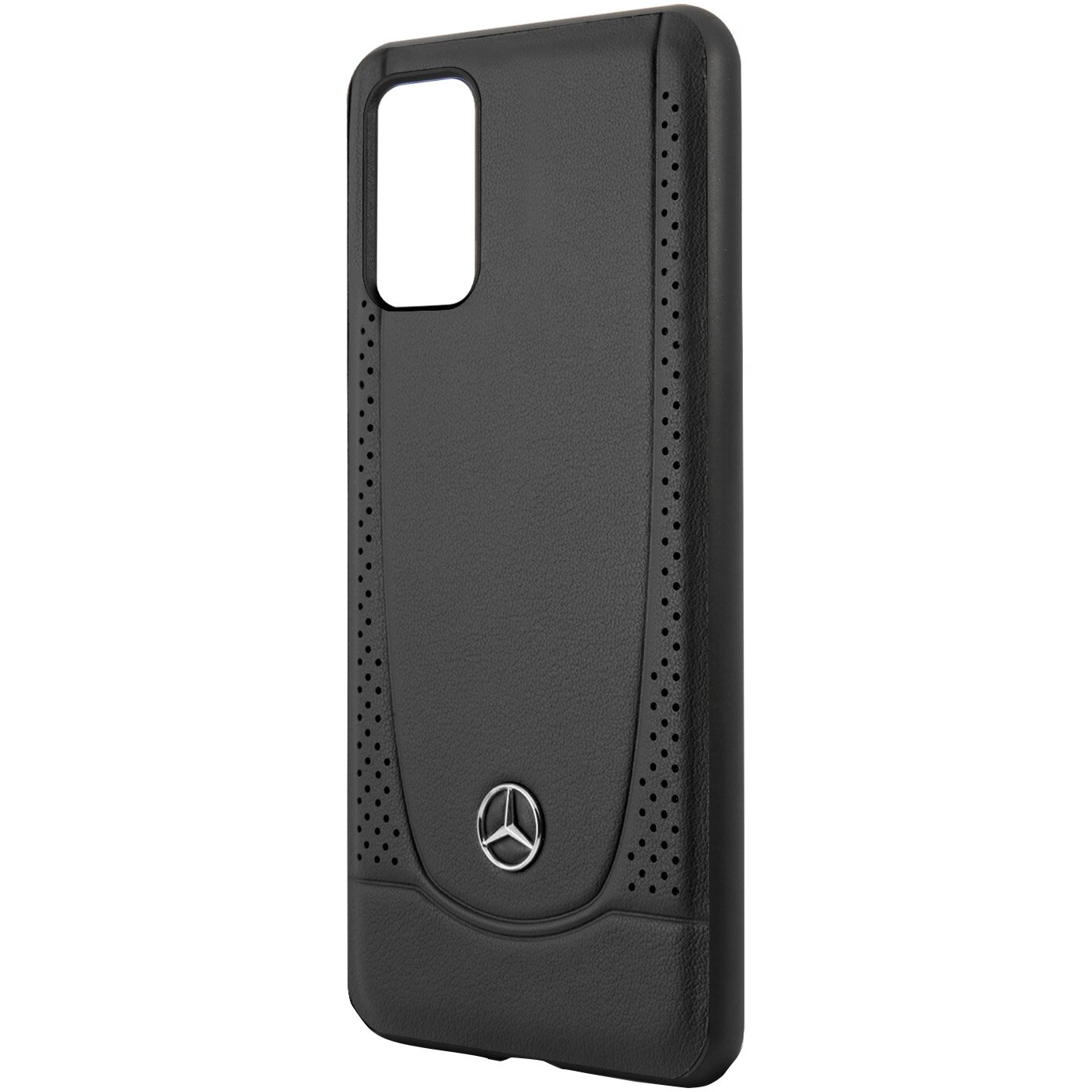 Husa de protectie Mercedes Perforation pentru Samsung Galaxy S20 Plus, MEHCS67ARMBK, Black