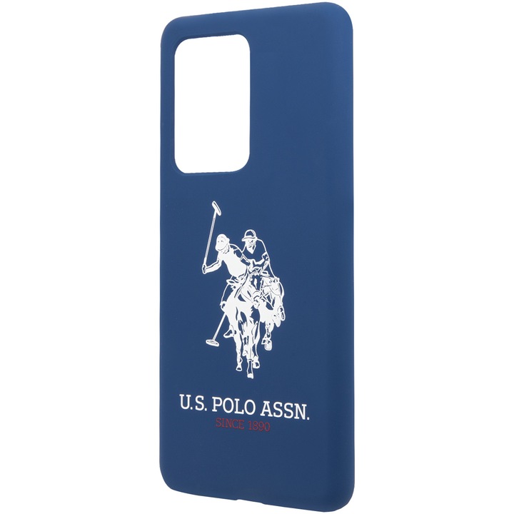 Husa de protectie US Polo Silicone pentru Samsung Galaxy S20 Ultra, Blue