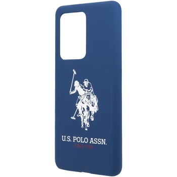 Husa de protectie US Polo Silicone pentru Samsung Galaxy S20 Ultra, Blue Husa de protectie US Polo Silicone pentru Samsung Galaxy S20 Ultra, Blue