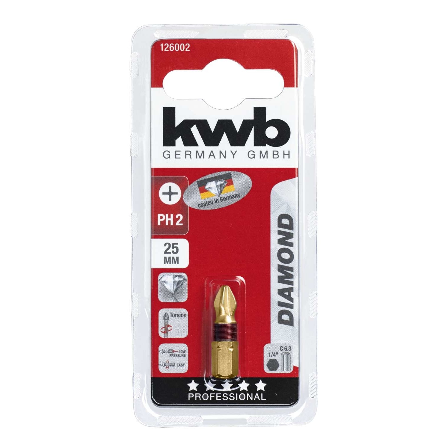 Biti Diamond, 25 mm Phillips PH 2, KWB Professional