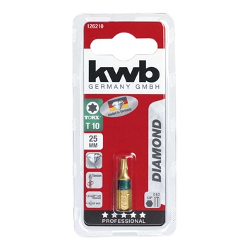 Biti Diamond, 25 mm Torx T 10, KWB Professional Biti Diamond, 25 mm Torx T 10, KWB Professional