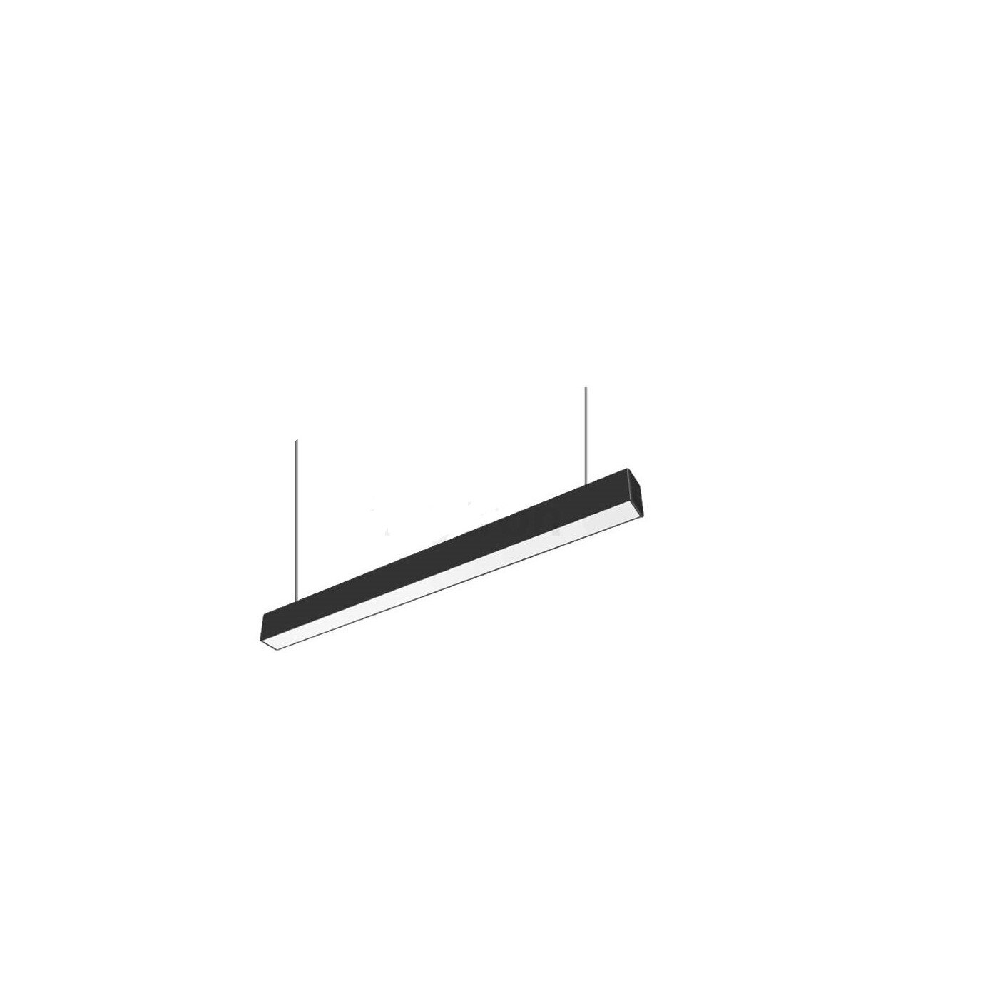 Corp led suspendat Recta 18W 4000K, 1620lm Negru