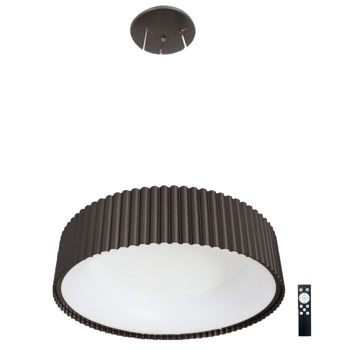 Pendul negru cu led Tania cu telecomanda 42W