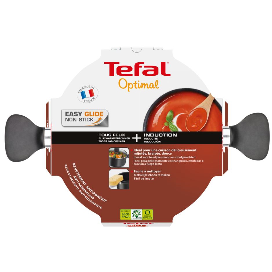 TEFAL - Téfal - faitout ø 24cm induction marron optimal - h9264602