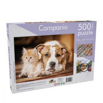 Puzzle animale de companie, 500 piese , 47 x 33,5 cm Puzzle animale de companie, 500 piese , 47 x 33,5 cm