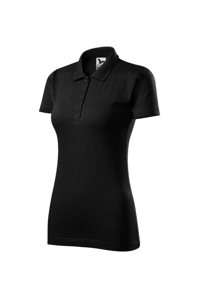 Tricou polo pentru femei, Negru, 223-01, Negru