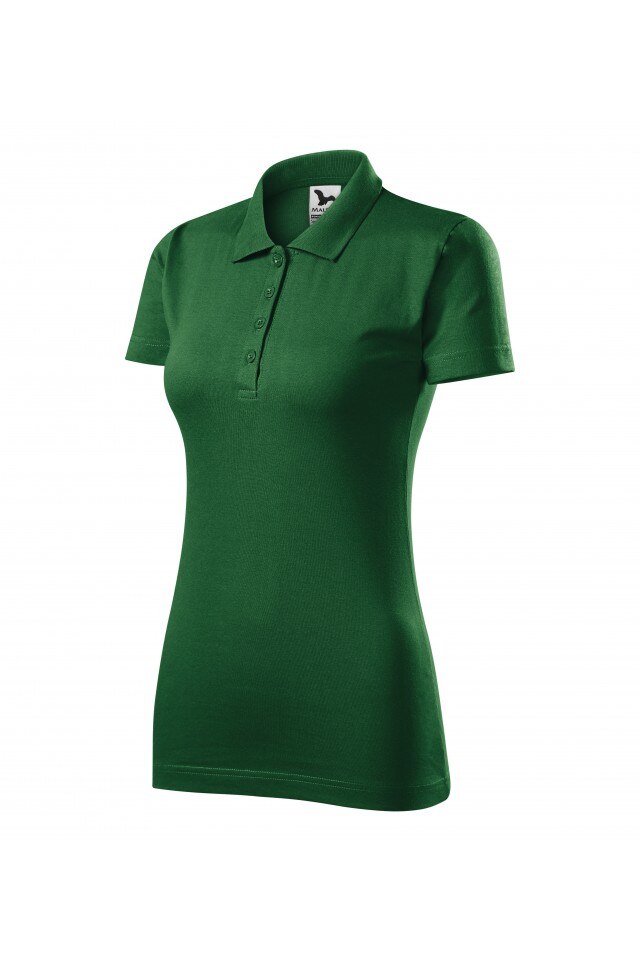 Tricou polo pentru femei, Verde sticla, 223-06, Verde