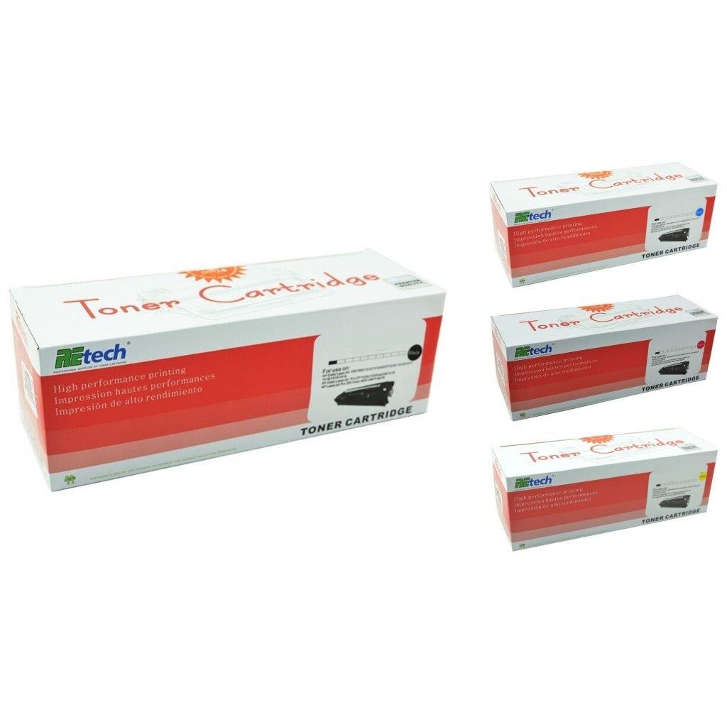 Pachet MAG4U cartuse toner Retech (130A) CF350A negru CF351A cyan CF353A magenta CF352A galben compatibil HP 4300 pagini