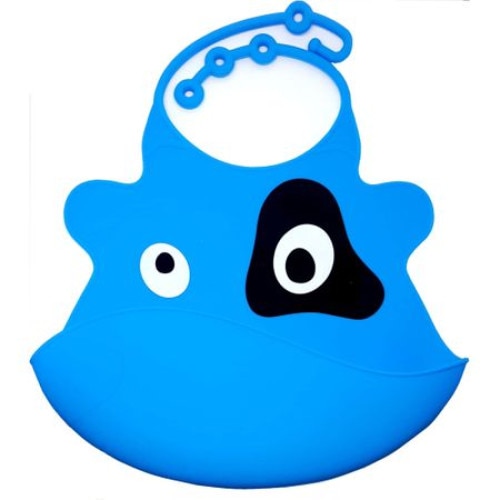 Bavetica pentru copii Bibilel, silicon, Albastru, BBL1633