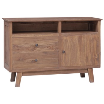 Comoda, vidaXL, Lemn masiv de tec, 100 x 30 x 68 cm, Maro Comoda, vidaXL, Lemn masiv de tec, 100 x 30 x 68 cm, Maro