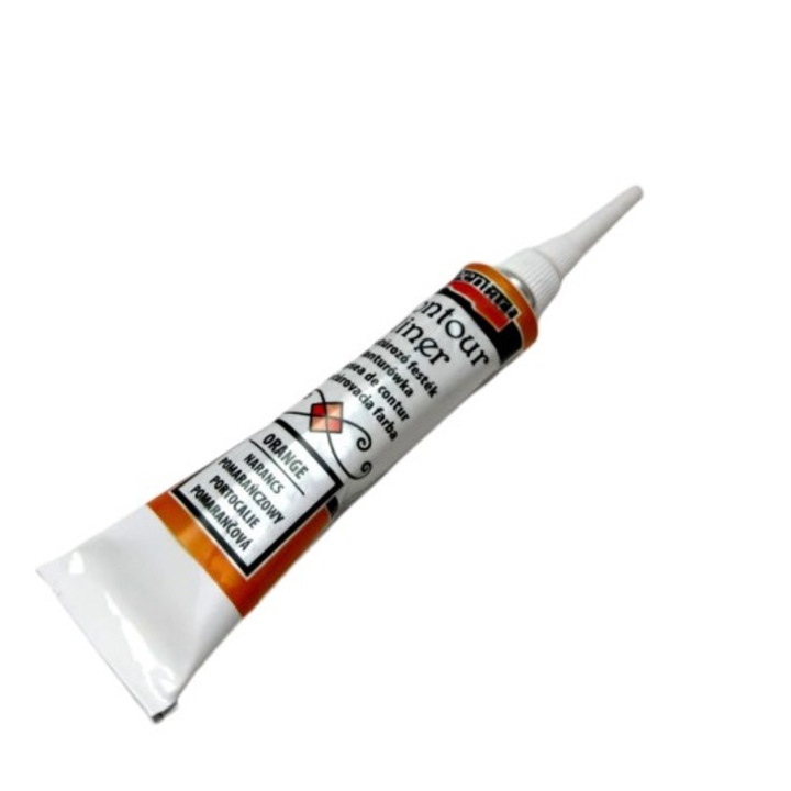 Contur liner 3D acrilic ,Pentart , portocaliu 20 ml