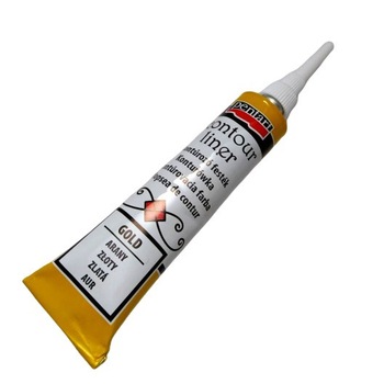 Contur liner 3D acrilic ,Pentart , auriu 20 ml Contur liner 3D acrilic ,Pentart , auriu 20 ml