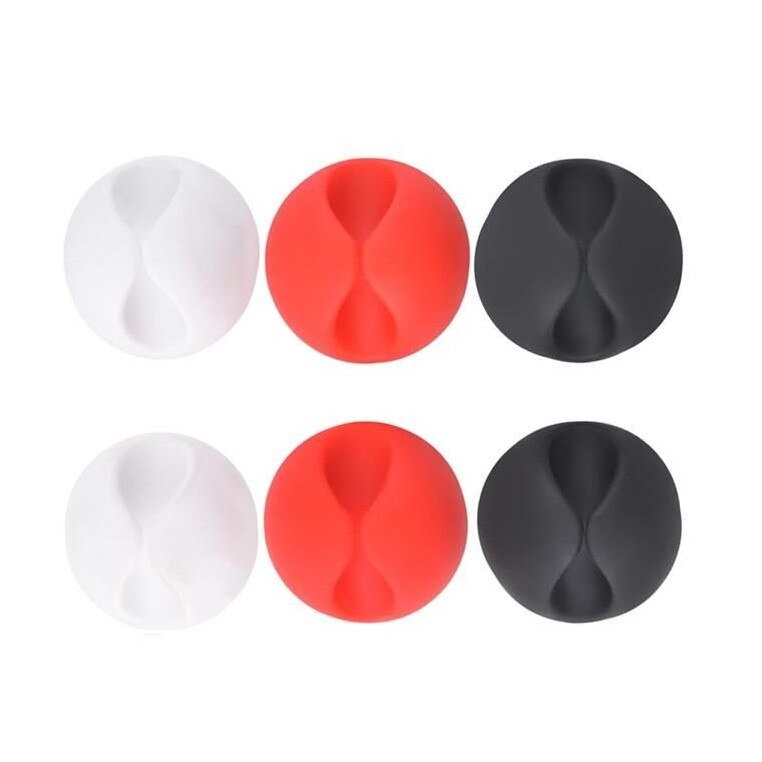 Set organizator fixare cabluri, 6 bucati Iso Trade 00001774