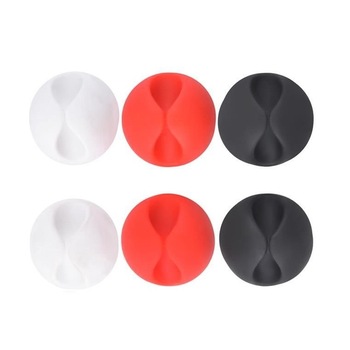 Set organizator fixare cabluri, 6 bucati Iso Trade 00001774 Set organizator fixare cabluri, 6 bucati Iso Trade 00001774