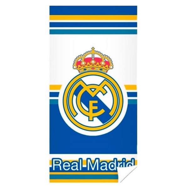 Prosop Real Madrid, alb-albastru, 70x140cm, microfibra