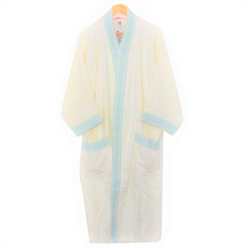 Halat de baie Unisex , 100% bumbac, L, Crem Halat de baie Unisex , 100% bumbac, L, Crem